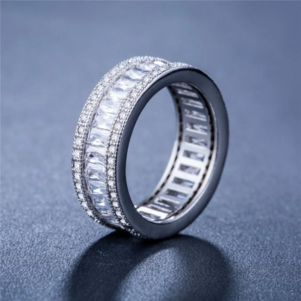 💥 Luxury Fashion 925 Sterling Silver Plated Classic CZ Ring, GPMB1502-8